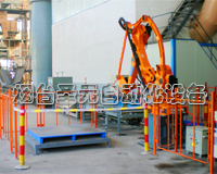 敞口袋全自動(dòng)機(jī)器人碼垛生產(chǎn)線